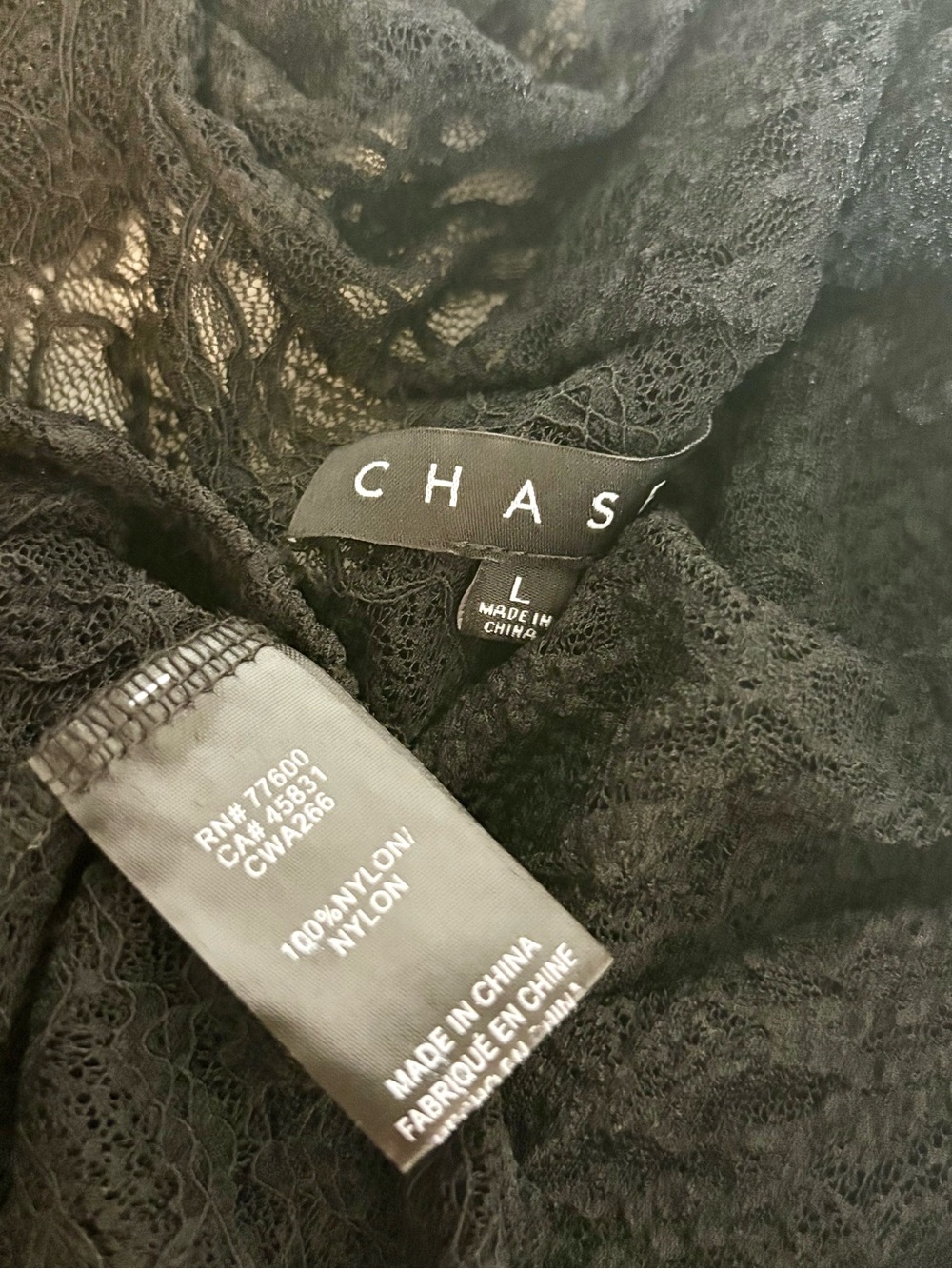 Chaser UK,  Masha Licorice Bodysuit in Black - Size L ( M) / NWOT - Picture 10 of 10